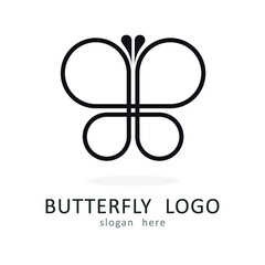 Butterfly logo icon symbol design