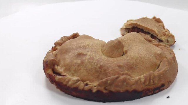 salted torat of meat and vegetables sa panada from sardinia