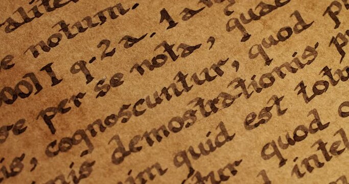 Very old latin text handwritten
