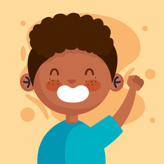 boy cartoon design, Kid childhood little and people theme Vector illustration