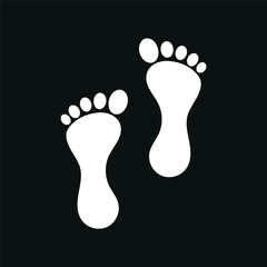 Vector image. Foot icon. Basic picture.