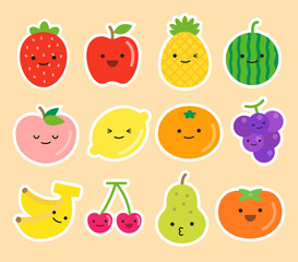 cute fruit sticker