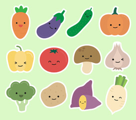 cute vegetable sticker