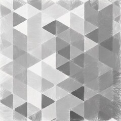 Monochrome triangles pattern with a rough texture background. Backdrop texture wall and have copy space for text. Picture for creative wallpaper or design art work.