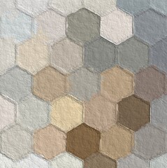 Obraz premium Geometric colorful pattern with a rough texture background. Background texture wall and have copy space for text. Picture for creative wallpaper or design art work.