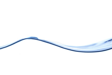 Water waves on white background
