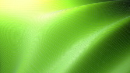green waving surface background abstract - 3D rendering illustration