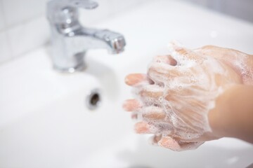 Always wash your hands after coming out of the bathroom to prevent viruses.