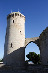 Fototapeta na wymiar Bellver Castle, a gothic castle, Palma de Majorca, Balearic Islands, Spain.