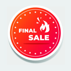 Final Sale Sign Vector Illustration