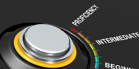 Knob turn to proficiency direction