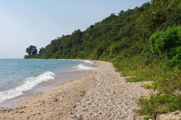 Beach on the lake Tanganyika in Tanzania