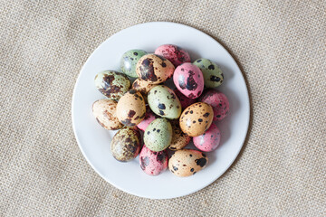 Stylish background with easter eggs.