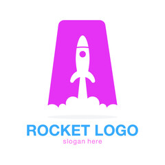 Rocket logo icon symbol design