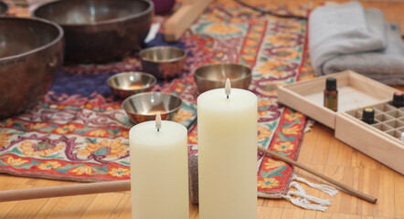 Singing bowl, ceremony of welness, sound of tibet