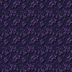 Urban colorful abstract pattern with hand drawn wave elements. Seamless backdrop