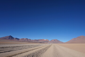 Fototapeta na wymiar road in the desert atacama chile