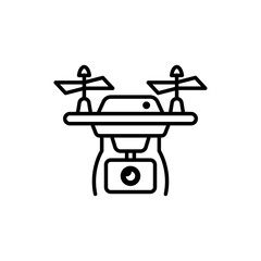  Drone Outline illustration style Icon. EPS File 10