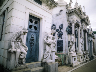 statue of the person in the town