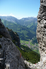 Mountain crossing Ammergau Alps