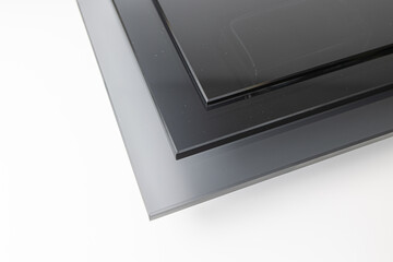 Sheets of Factory manufacturing tempered clear float glass panels cut to size