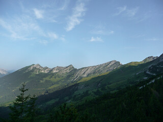 Mountain crossing Ammergau Alps