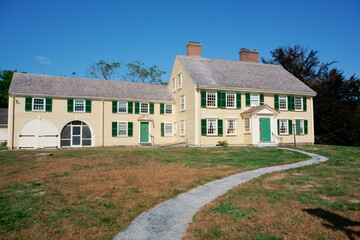 Historic house in minuteman national historical park MA USA