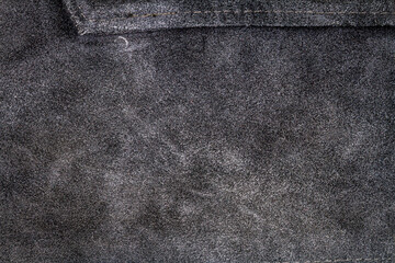 Genuine blue suede texture with a belt