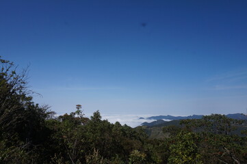 fog over the mountains pedra da  macela cunha sp
