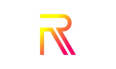 r font logo vector