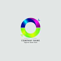 Modern O letter logo. Vector unique logo 