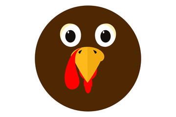 Vector illustration of a thanksgiving turkey