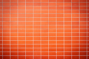 Modern red tilewall texture background