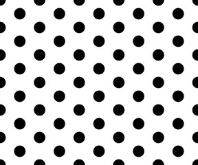 black and white polka dot pattern abstract background vector