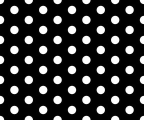black and white polka dot pattern abstract background vector