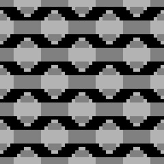 Seamless pattern. Figures, strokes ornament. Forms, rectangles wallpaper. Ethnic motif. Tiles, shapes backdrop. Geometric background. Mosaic illustration. Digital paper, textile print, abstract vector