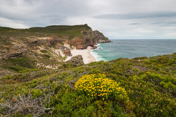 Scenic view of Dias beach (Diaz beach), Cape Town, South Africa.