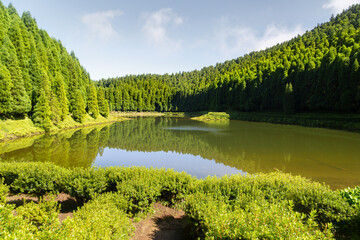 Panorama Lagoa das Empadadas aux Açores 