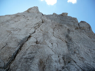 Climbing tour Kopftorlgrat mountain, Tyrol, Austria