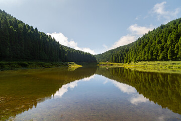 Fototapeta na wymiar Panorama Lagoa das Empadadas aux Açores 