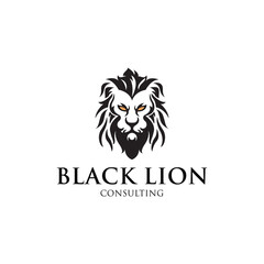 Black Lion logo design