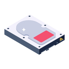 
Storage drive icon, data storage device 
