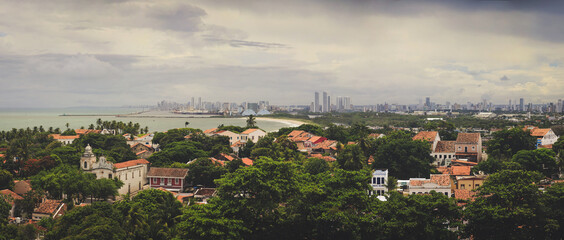 Obraz premium Brasilien, Olinda, Blick auf Recife
