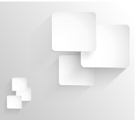 abstract circle background with drop shadows. Vector illustration