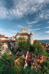 Obraz premium Burg Meersburg am Bodensee, Baden-Württemberg, Deutschland