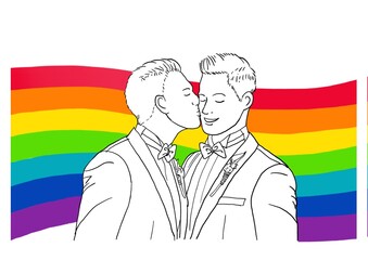 LGBTQ wedding ceremony is happiness, love wins every limitations
