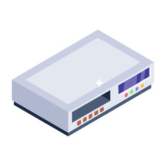
An icon design of power supply unit, editable vector 
