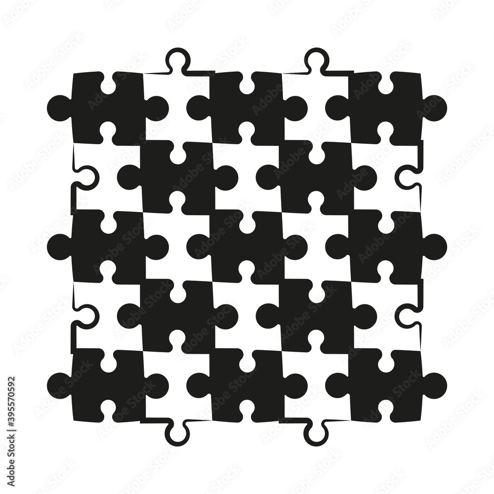 Aufkleber a lot of piece flat puzzle pattern presentation. many step puzzles business background. simple patte