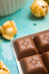 chocolate candies on a plate