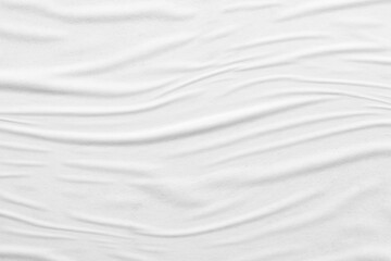 Fototapeta na wymiar Blank white crumpled and creased paper poster texture background